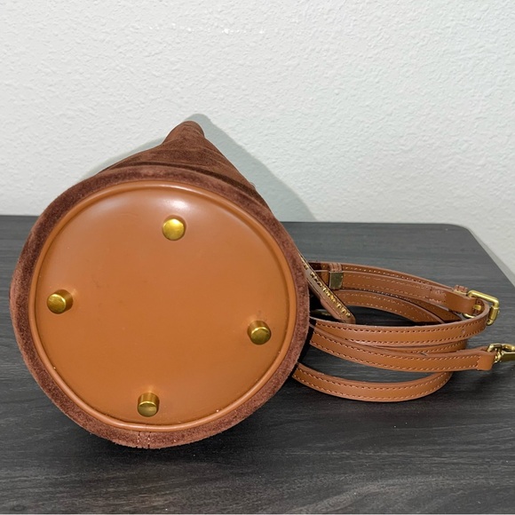 Brandon Blackwood Brown and Gold Crossbody Bag - Picture 3 of 7